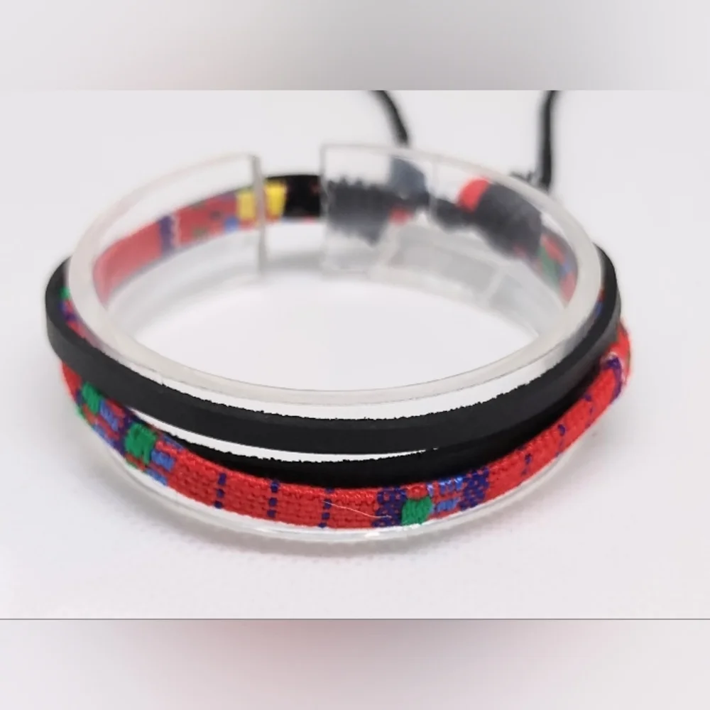 Men's Bracelet Leather Layered‎ New f85